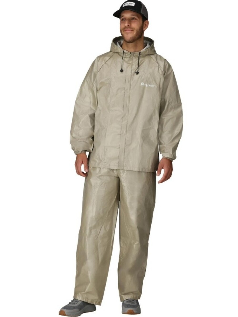 frogg toggs Men's Waterproof Raincoat Set — Khaki